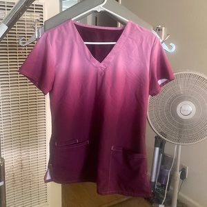 GUC ombré scrub top